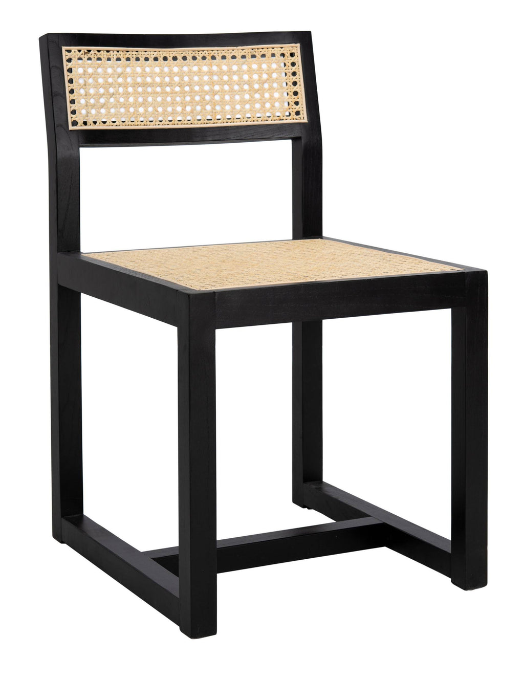 Black/Natural Cane Dining Chair Q145658
