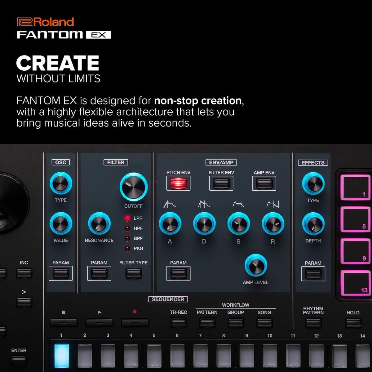 61-Key Synthesizer with 7000 Onboard Sounds O273959