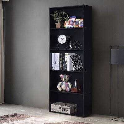 Black 67'' H x 23.5'' W Standard Bookcase Z54840