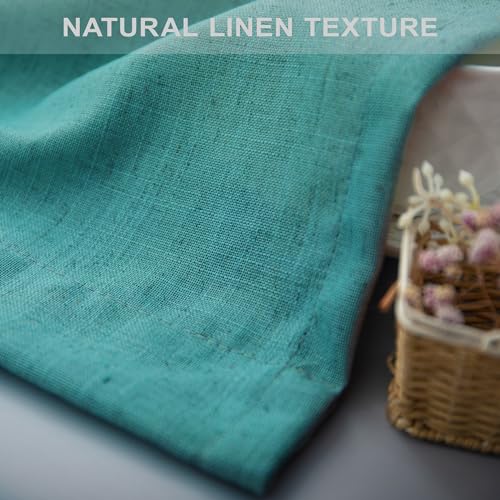 Natural Linen Cream Window Valance 3 Inch Rod Pocket Semi Sheer Light Filtering 18 Inch Length M693785
