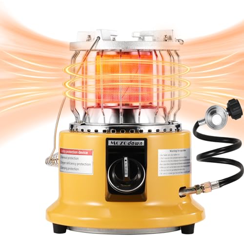 2 in 1 Propane Heater & Stove, 13000 BTU Portable Propane Heater with Handle D25473