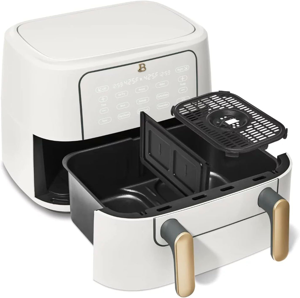 9QT TriZone Air Fryer White Icing N905