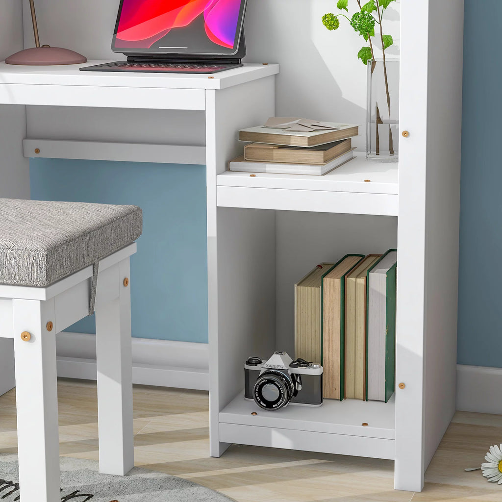 White House-Shaped Desk with Stool S4265