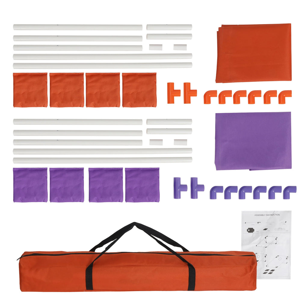 Portable PVC Cornhole Game Set with Case D75327