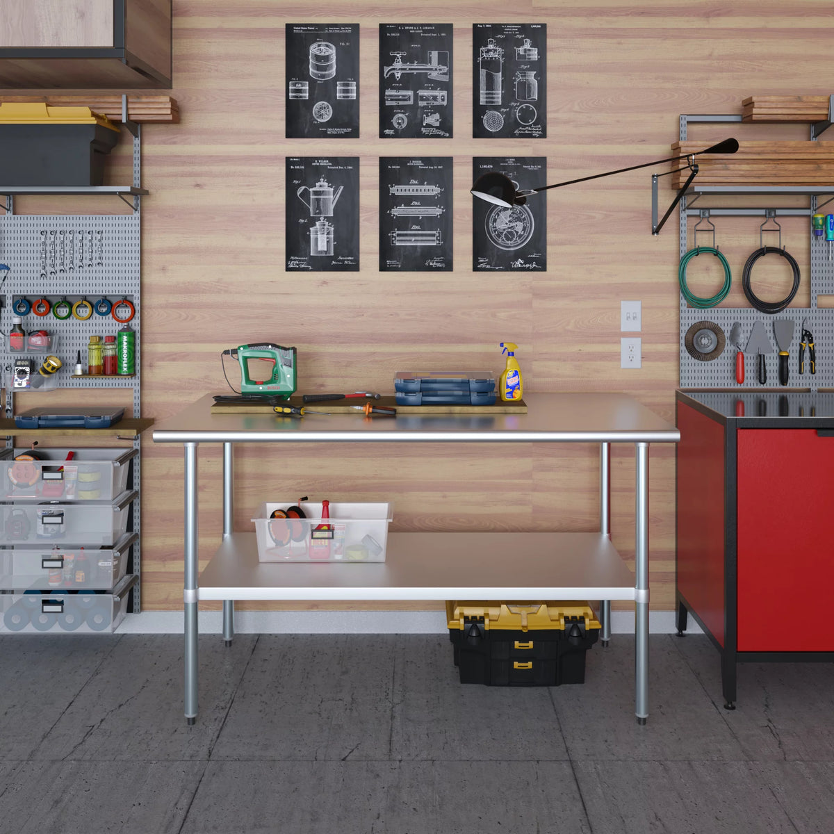 Stainless Steel Work Table with Undershelf X38340