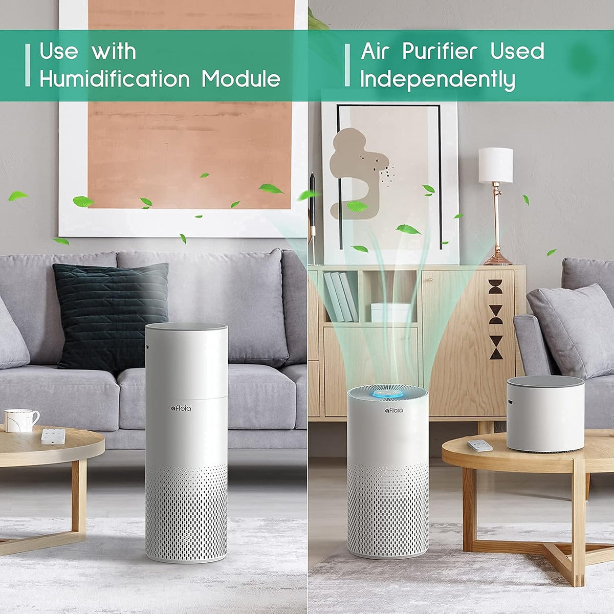 Hepa 13 Air Purifier And Humidifier Combo With Remote Control U8983