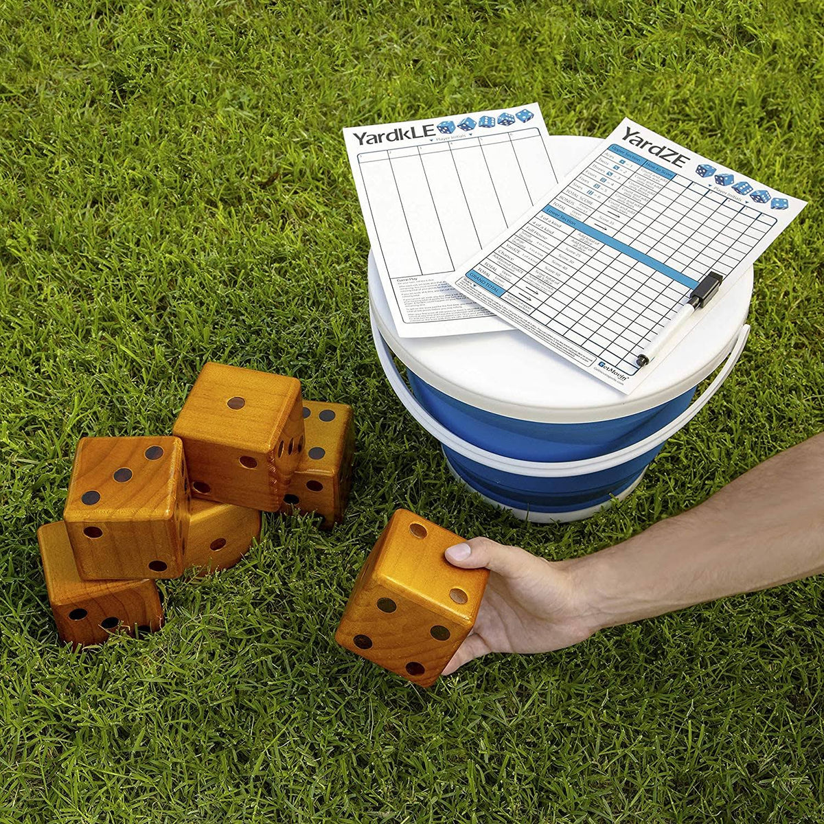 Stained Yardzee and Yard Farkle Dice Set H81429