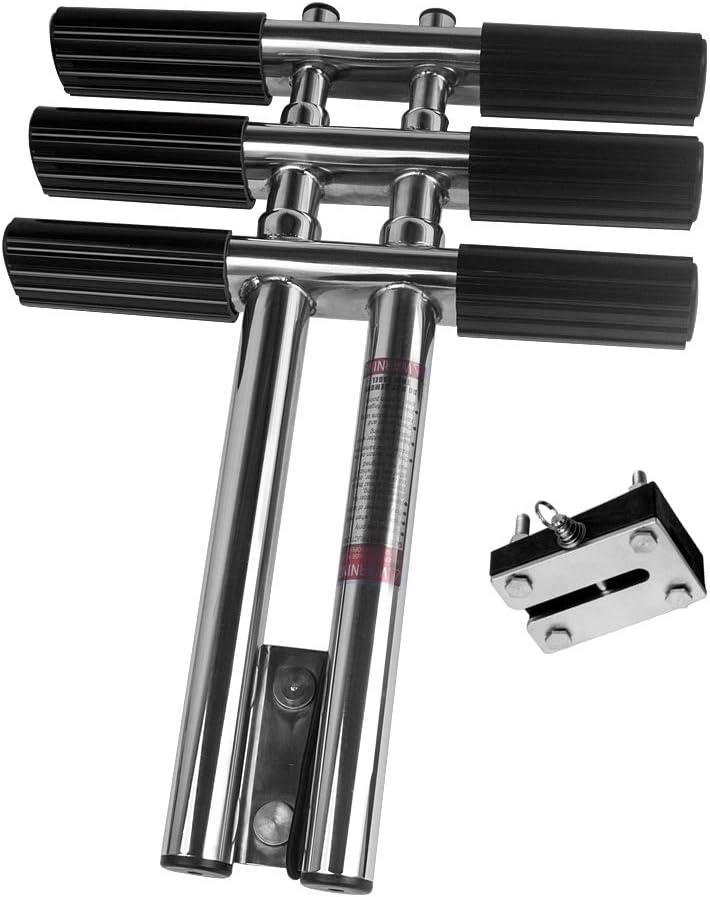 Dual Vertical Telescoping 3 Step Stainless Steel Boat Ladder L3991