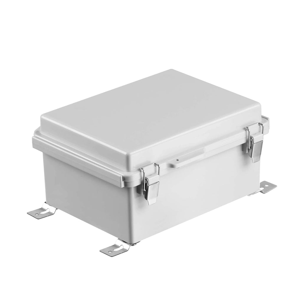 IP67 Waterproof Hinged Cover Plastic Junction Box with Mounting Plate 400×300×180mm B589428
