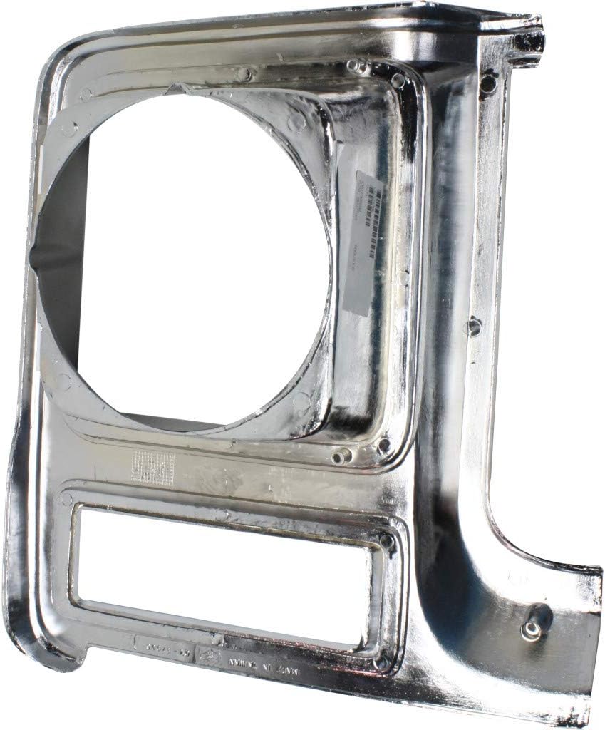 Chrome & Painted Dark Argent Headlight Door Pair for Chevy C10 C20 C30 1979 1980 J3267