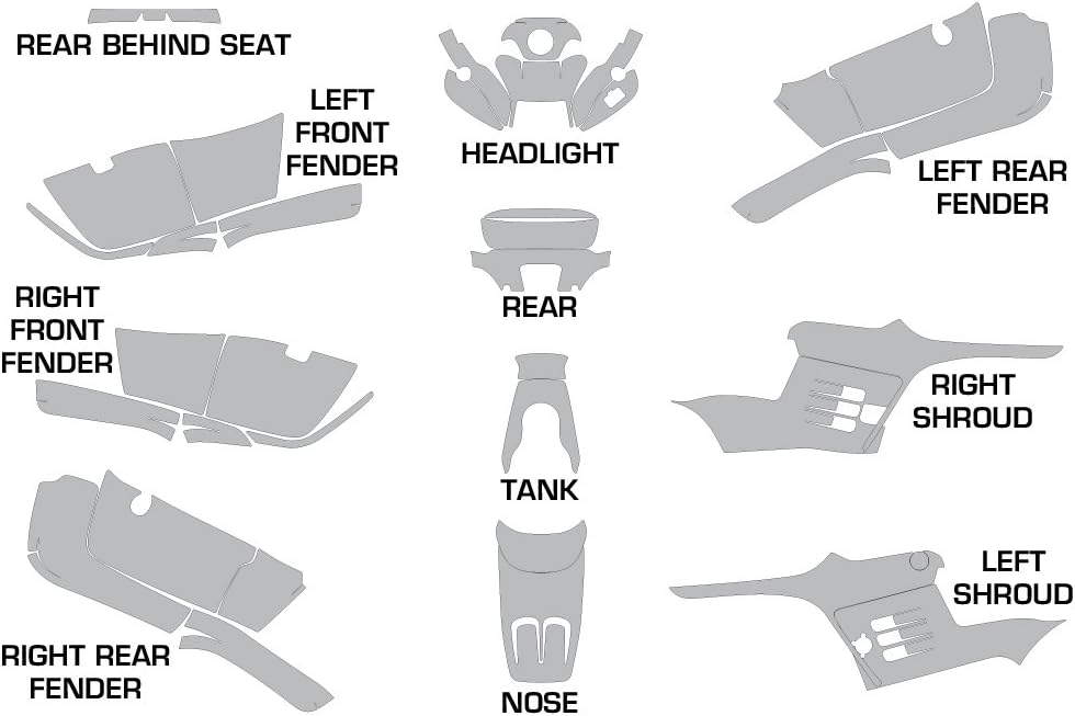 Woodland Camo ATV Graphics Kit Sticker Decal V397