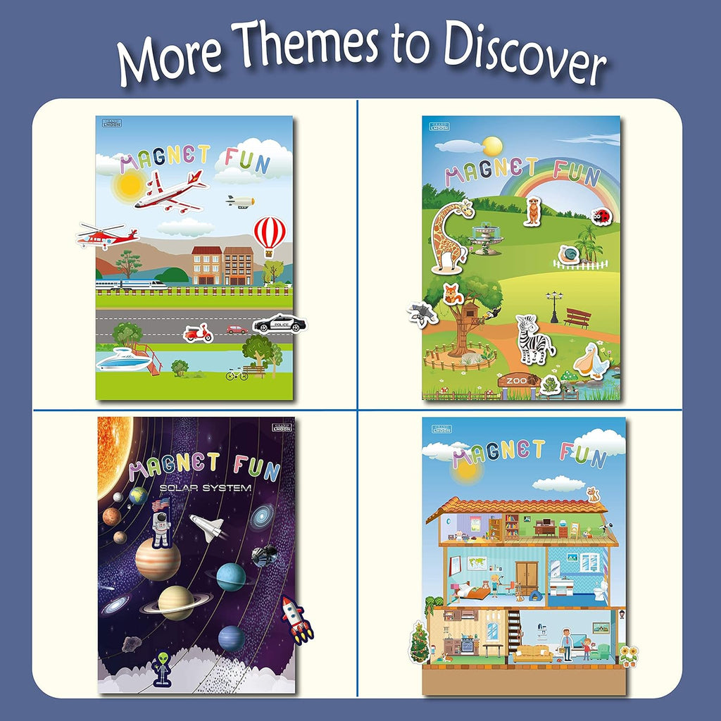 Magnetic Portable Playboard Vehicles (39 Pcs) F4630