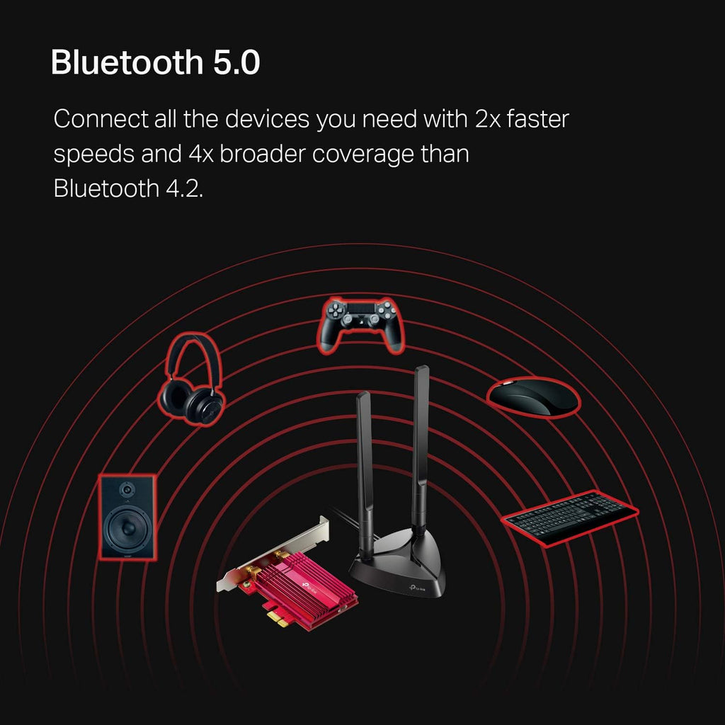 WiFi 6 AX3000 PCIe WiFi Card, Bluetooth 5.0, Dual Band Wireless Adapter, Pack of 2 V7525