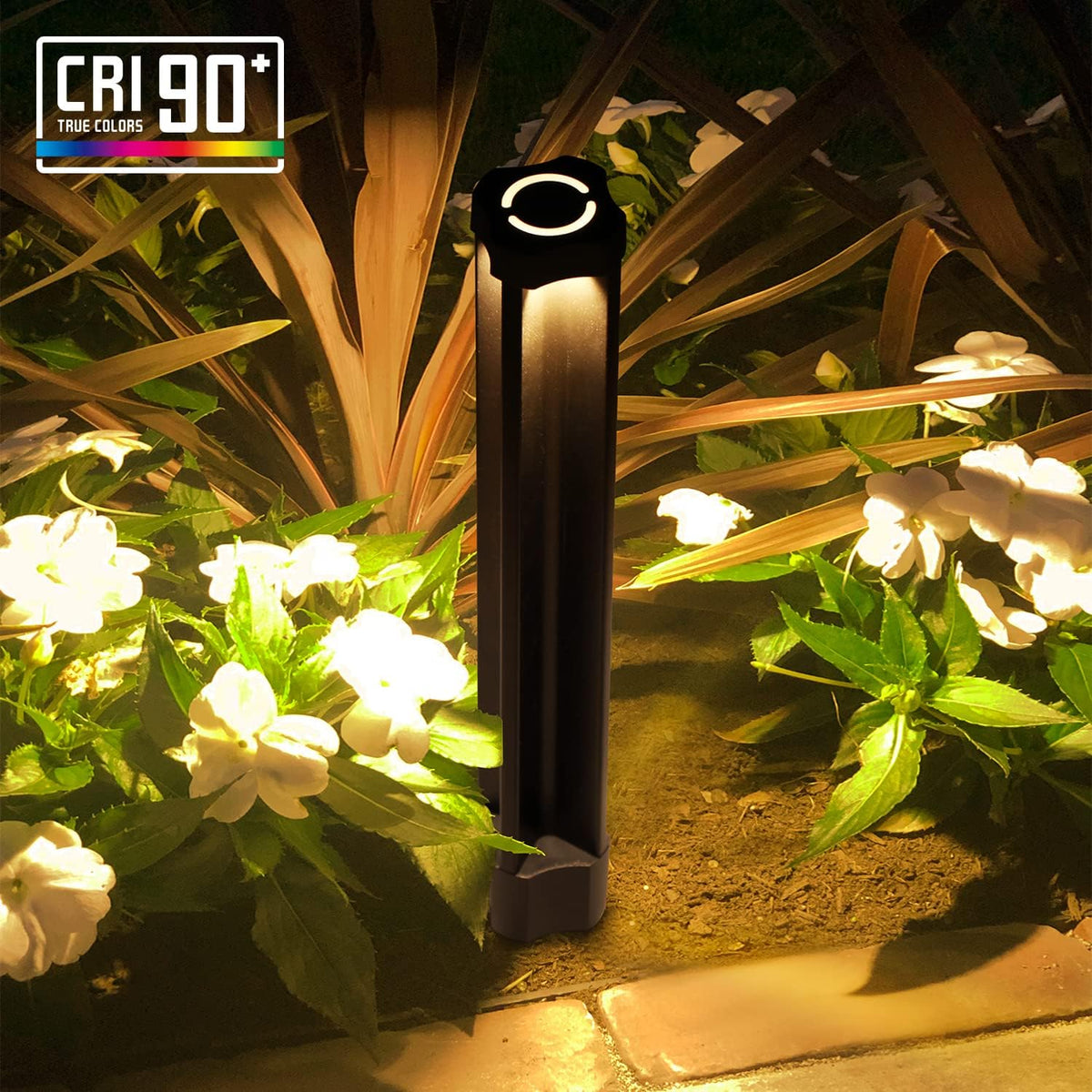 Black 4W LED Pathway Lights, Pack of 6 I288