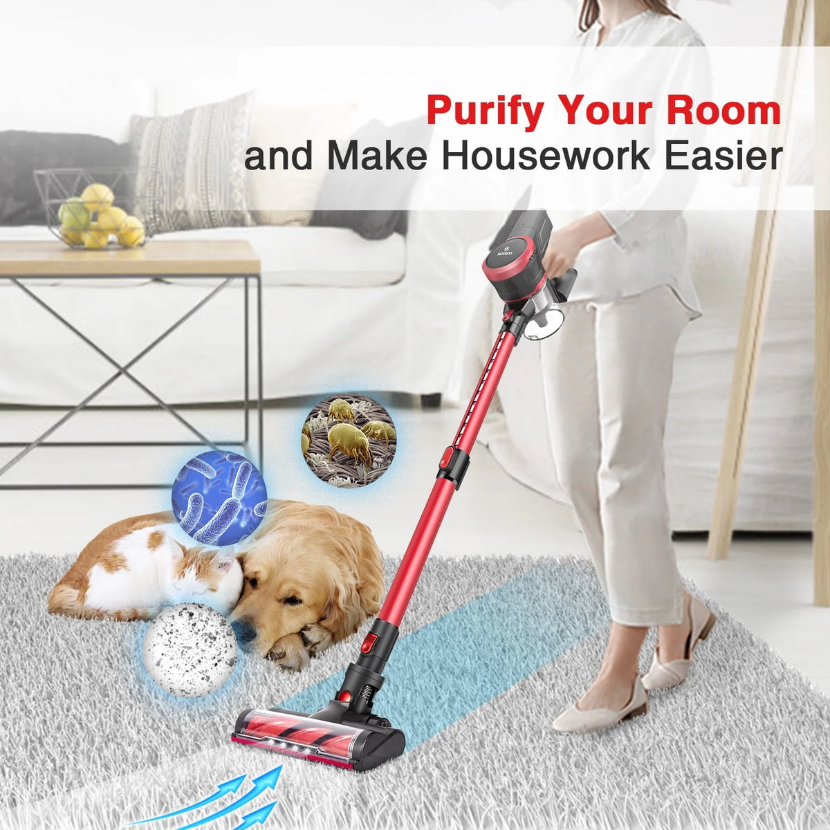 Cordless Stick Vacuum Cleaner 23Kpa I865