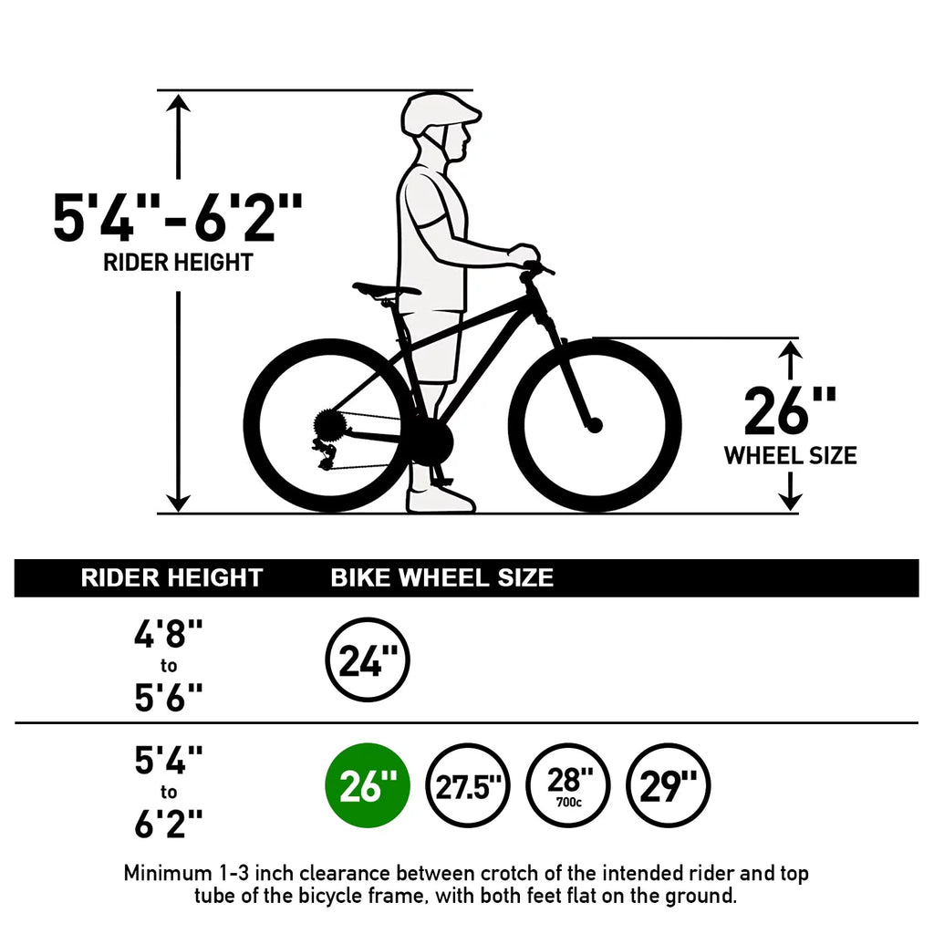 26'' Mountain Bikes 21 Speeds Double Disc Brake Gray D257846