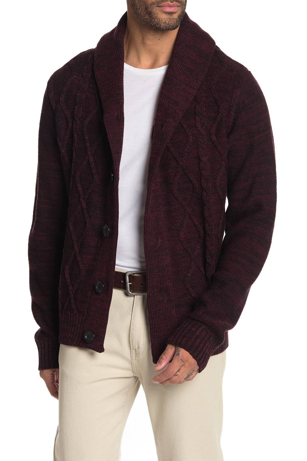 XXL Cable Knit Cardigan W64025