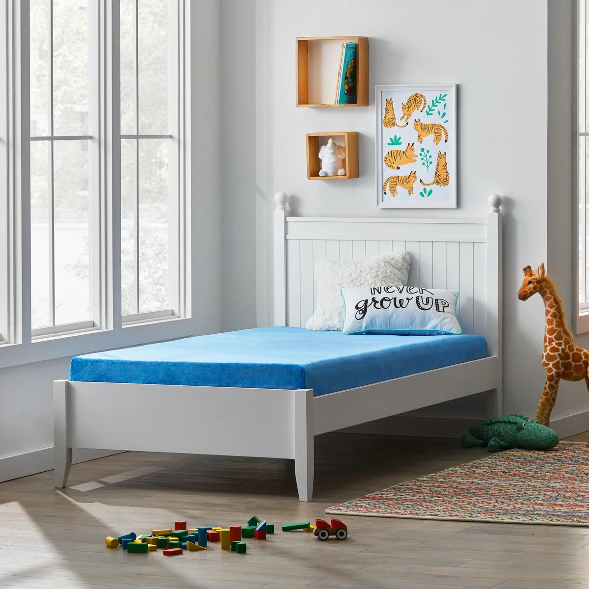 Waterproof Gel Memory Foam Kids Mattress Twin Blue V3285