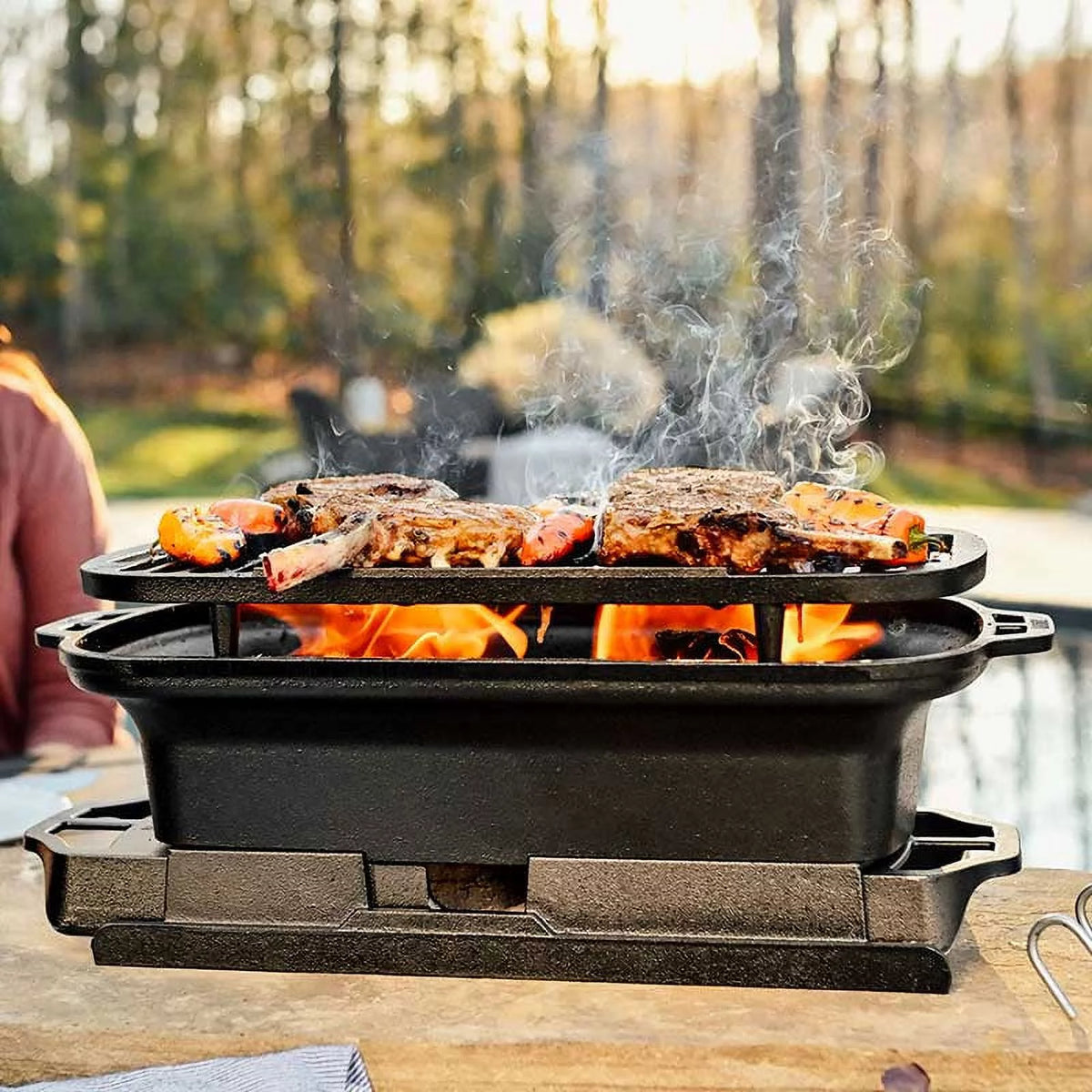 Cast Iron Charcoal Grill E776098