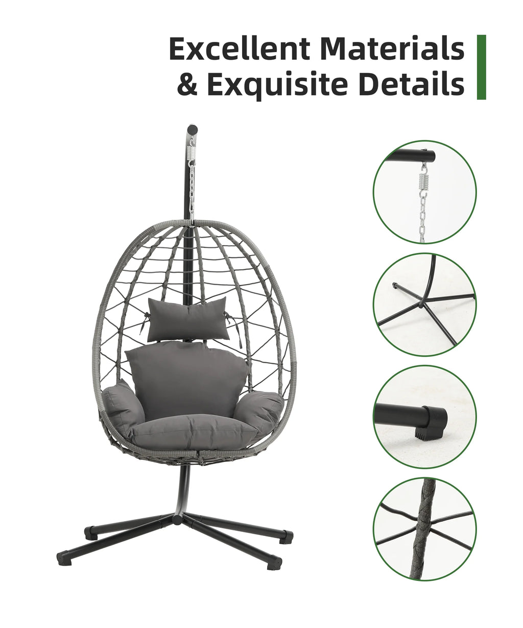 Indoor Outdoor Egg Swing Chair with Soft Cushion Z41140