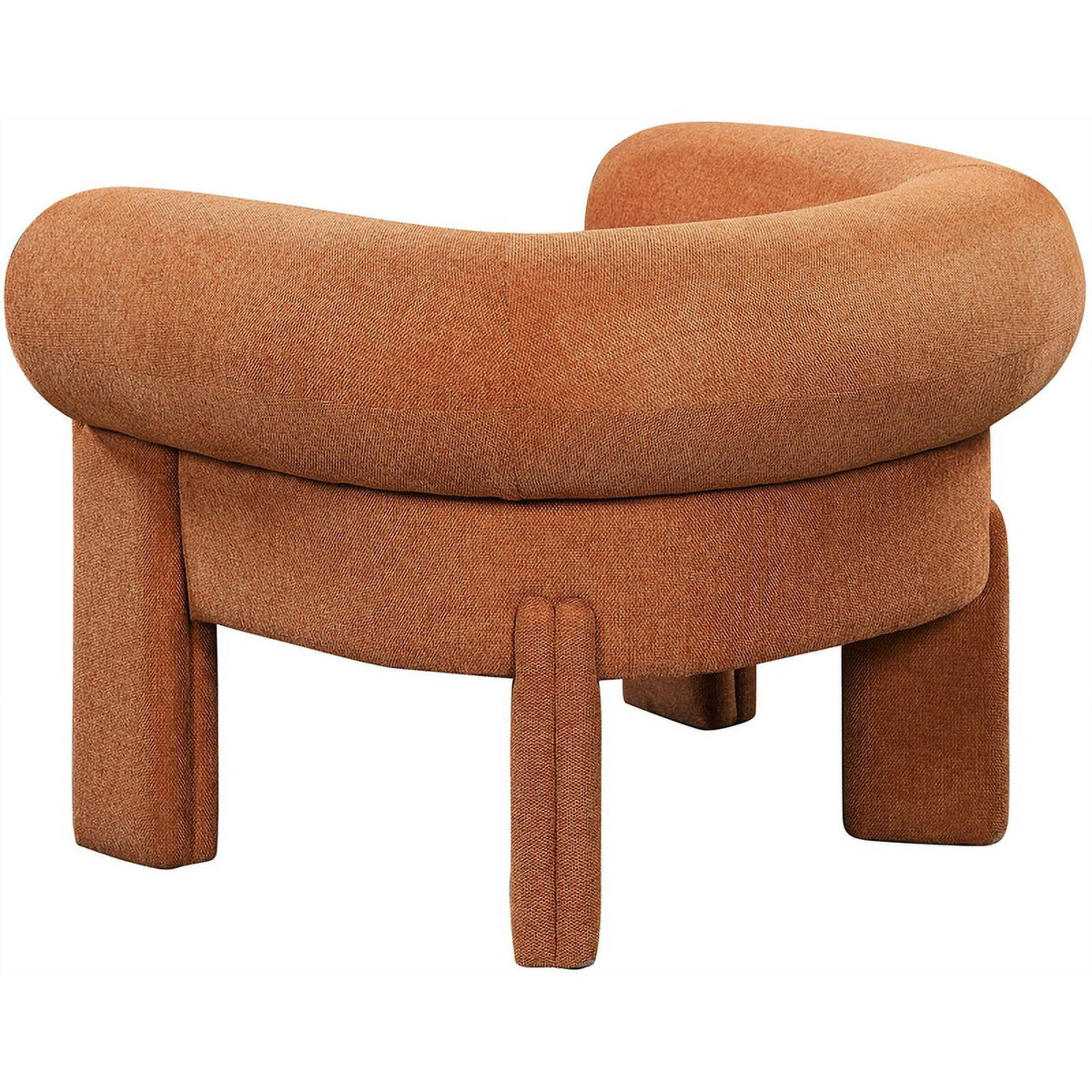 Cognac Fabric Accent Chair J423