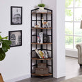 5-Shelf Industrial Corner Bookcase X8386