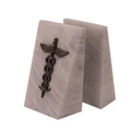 White Marble Bookends N84512