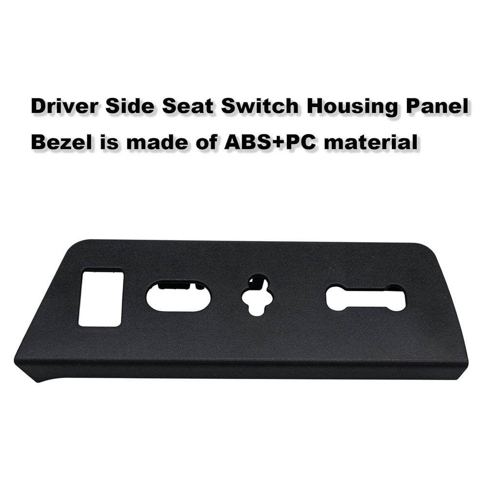Driver Side Seat Switch Housing Panel Bezel Black Pack of 2 R910