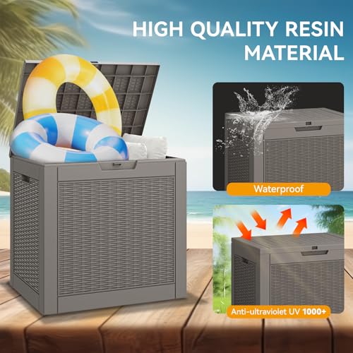 150 Gallon Black Resin Outdoor Storage Box W79974