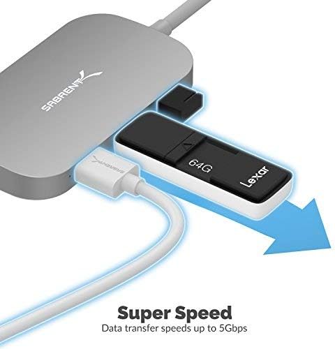 8-in-1 USB Type-C Hub with HDMI Output, 3 USB 3.0 Ports, SD/MicroSD Card Reader J515