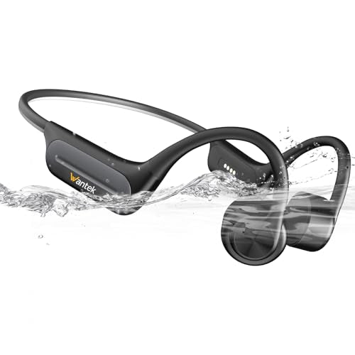 Bone Conduction Open-Ear Bluetooth Headphones with 32GB MP3 IP68 Waterproof Y354500