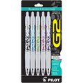 Gel Pens, Fine Point, Assorted Ink, 5 Count O393699