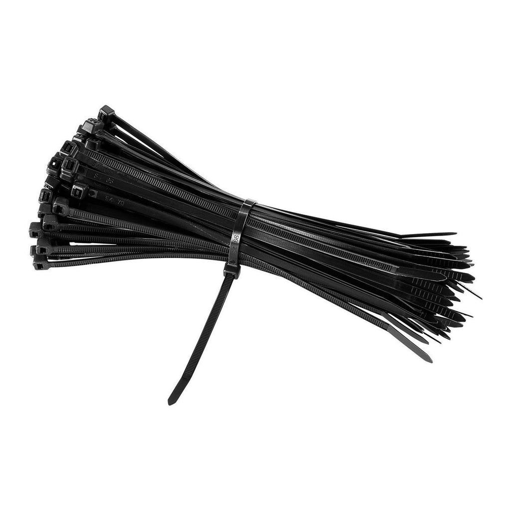Black 8 in. UV-Resistant Cable Ties 100-Pack P641201