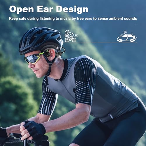 Bone Conduction Open-Ear Bluetooth Headphones with 32GB MP3 IP68 Waterproof Y354500