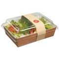 33.8 Ounce Salad Box with Lid and Strip C429671