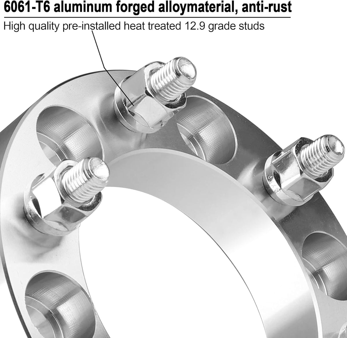 2pcs 8x6.5 to 8x180 Wheel Adapters, 1.5 Inch, Chrome H21011