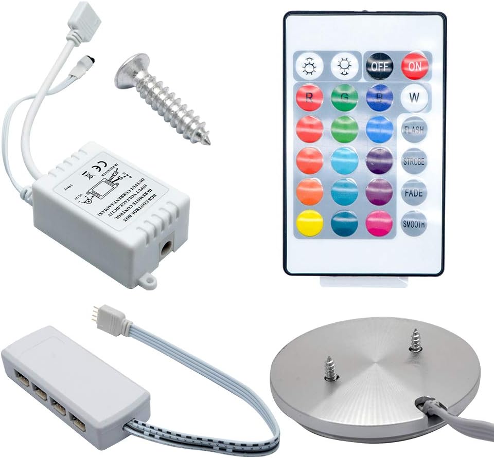 RGB Dimmable Under Cabinet Light Kit, Pack of 2 J70470