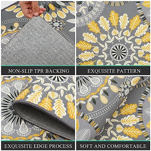 Farmhouse Kitchen Rugs Sets of 3, Non Slip Washable Kitchen Mat S622