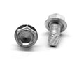 #12-24 x 1 Coarse Thread Thread Cutting Screw Hex Washer Head Zinc Plated G180225