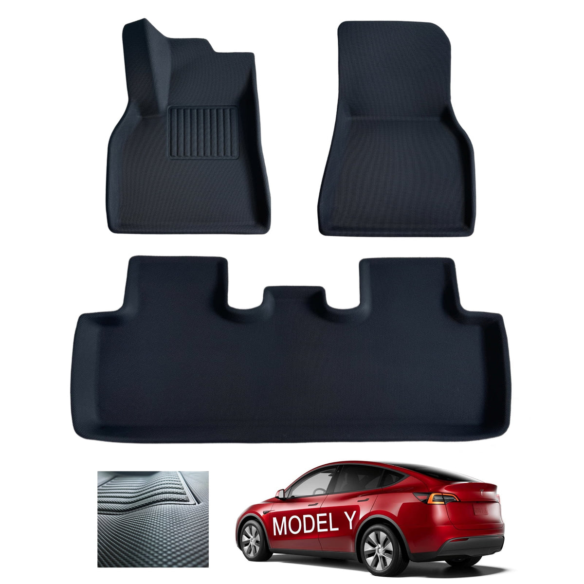 3 Pcs Waterproof Floor Mats Y254
