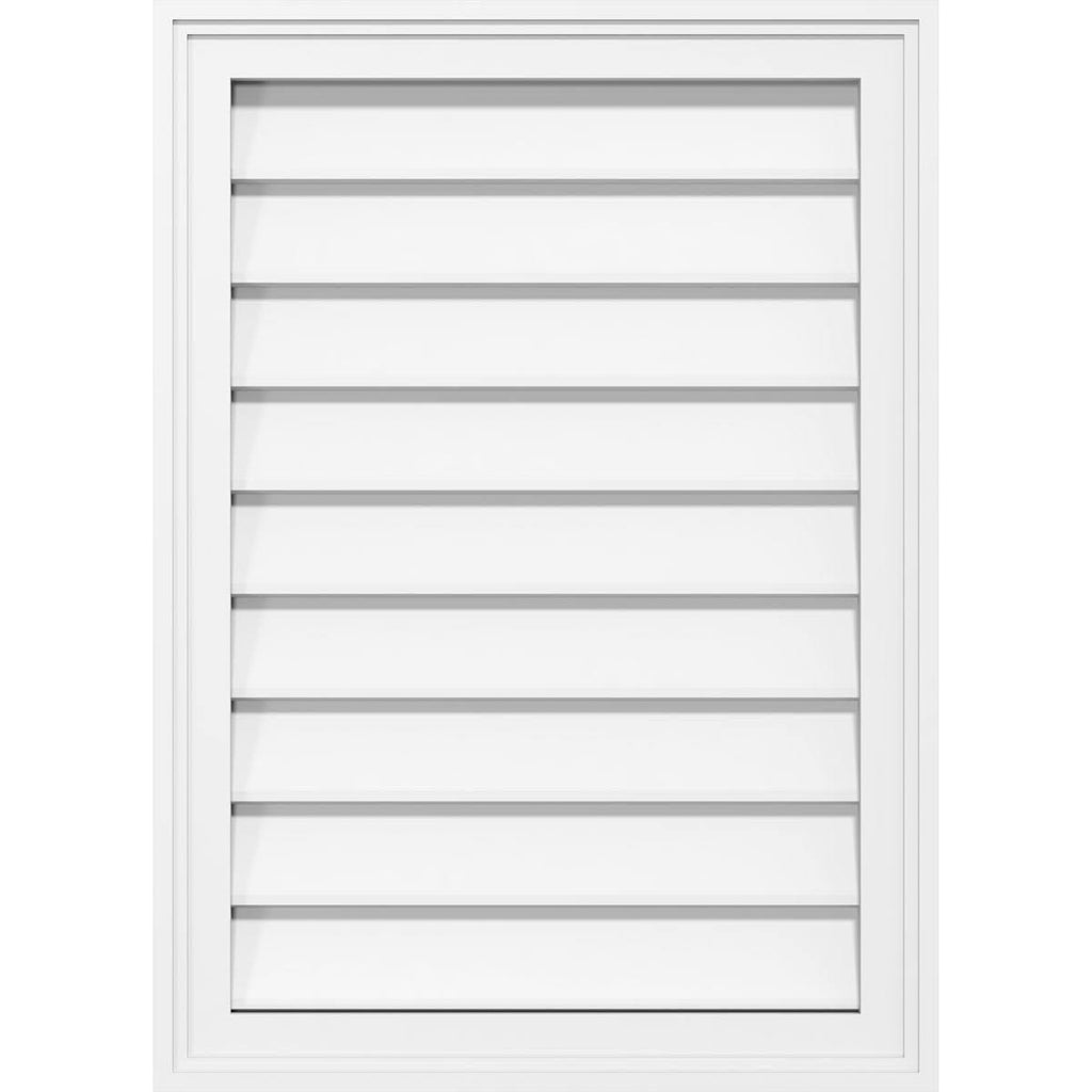 24x22W x 30x22H PVC Gable Vent with Brickm L416625