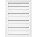 24x22W x 30x22H PVC Gable Vent with Brickm L416625