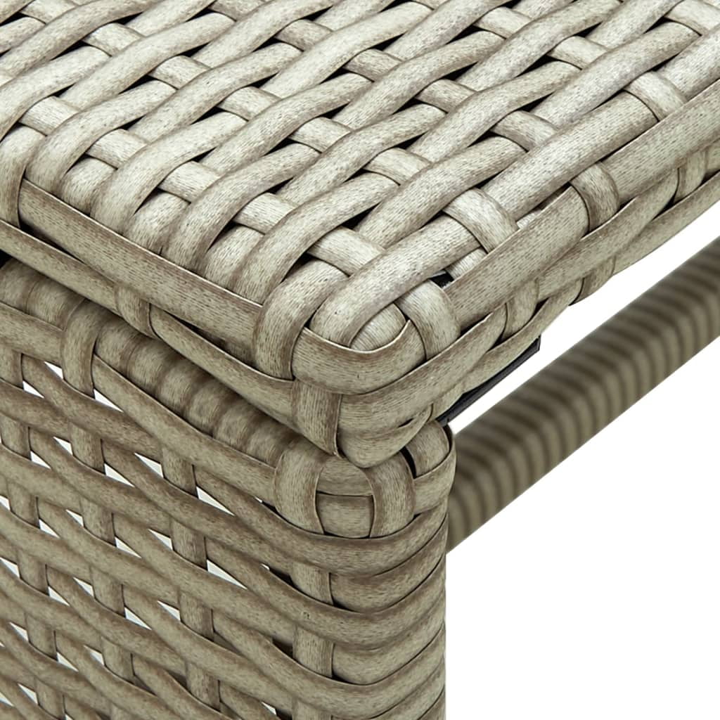Beige Poly Rattan Coffee Table X2669