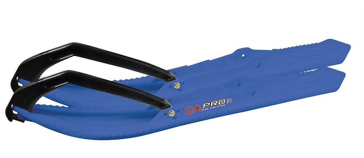 Blue Snowmobile Skis with 6" Round Bars Complete Kit O661911