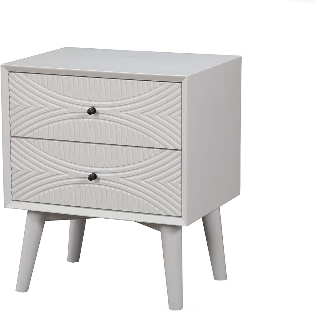 White 2 Drawer Nightstand J663506