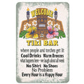 Beige 12"x18" Metal Sign D603620