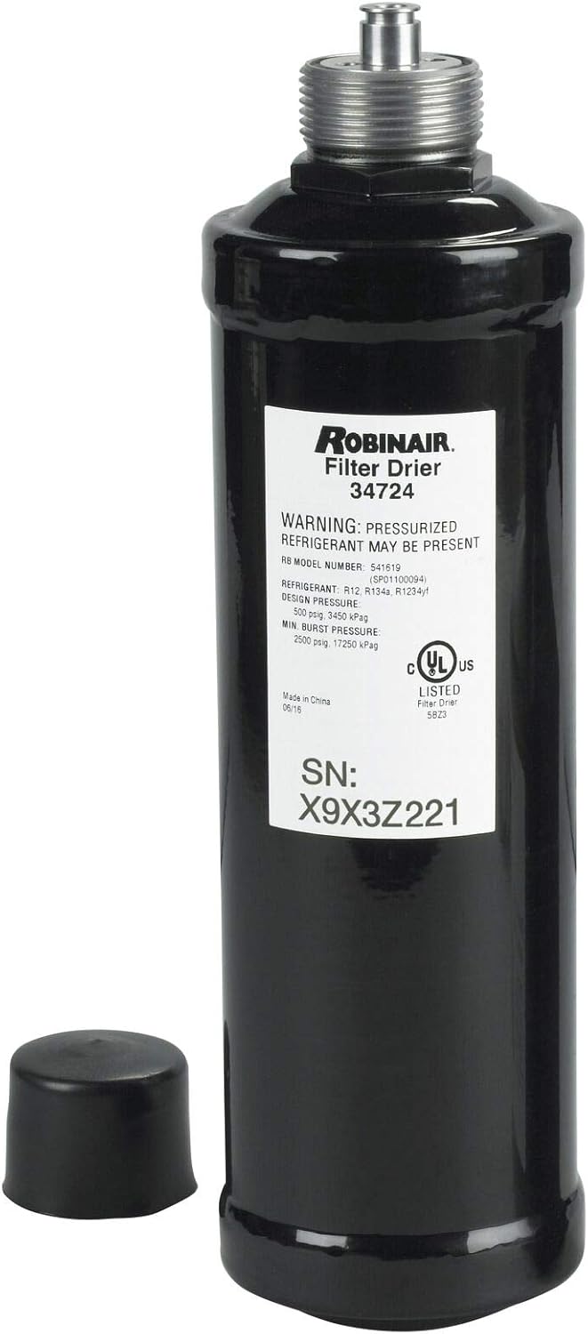 A/C Recycling Filter-Drier Spin-On Filter, Black, Pack of 2 Y128