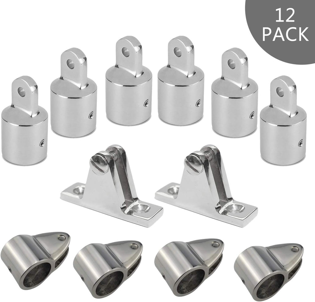 12Set Stainless Steel Boat Deck Hinge Fittings Hardware Q55019