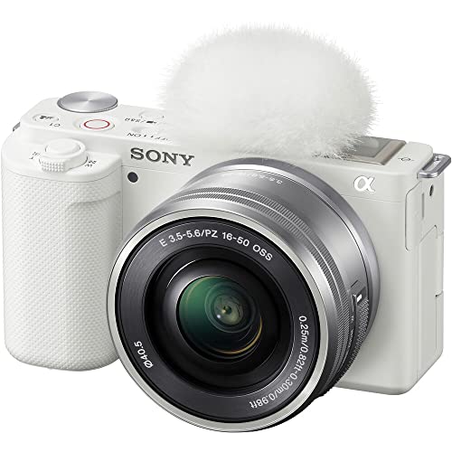 White Mirrorless Camera with 16-50mm Lens L5830
