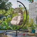 Wicker Hammock Chair with Stand Y662743